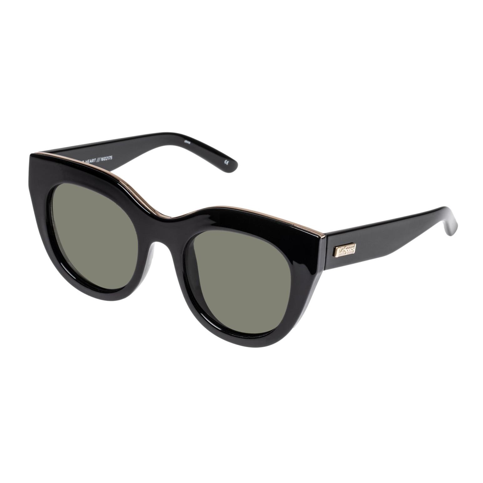 Le Specs Air Heart  Black Sunglasses